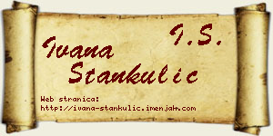Ivana Stankulić vizit kartica